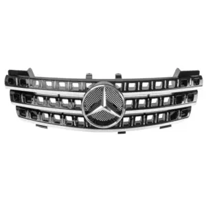 Grill Hoogglans Zwart Radiatorgrille Chroom Mercedes M-Klasse W164 pre-facelift (2005–2008) Grille