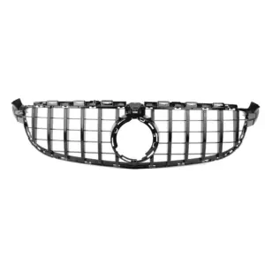 Grill Hoogglans Zwart Radiatorgrille GT Panamericana Mercedes C-Klasse W205 C63 AMG Facelift (2018–2021) Grille
