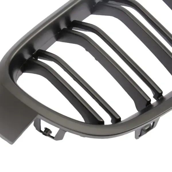 Grill Niergrill mat zwart dubbele brug BMW 3 Serie F30 F31 (2011-2019) Grille