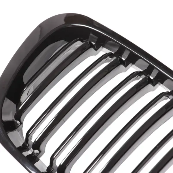 Grill Hoogglans Zwart Niergrill Dubbele Brug BMW 3 Serie E46 Pre-Facelift (1998-2001) Grille