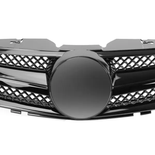 Grill Hoogglans Zwart Radiatorgrille AMG Look Mercedes SL R230 Pre-Facelift (2001-2006) Grille