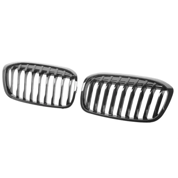 Grill Niergrill glanzend zwart enkele spijl BMW 2 Serie Active Tourer F45/F46 Facelift (2018-2021) Grille