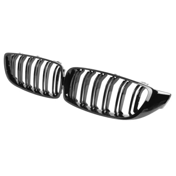 Grill Niergrill Glanzend Zwart Dubbelspijl BMW 4 Serie F32 F33 F36 & M3/M4 F80 F82 F83 (2013-2020) Grille