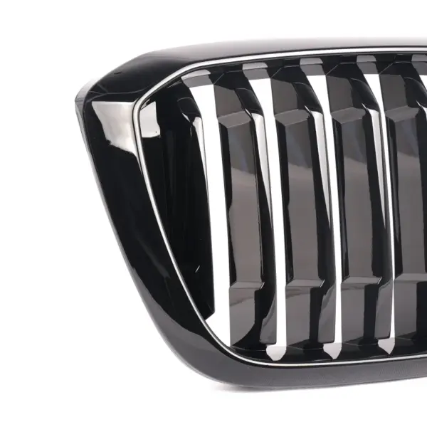 Grill Hoogglans Zwart Niergrill enkele bar BMW X3 G01 G02 Facelift (2021-) Grille