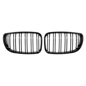 Grill Hoogglans Zwart Niergrill Dubbele Bar BMW 1 Serie E81 Facelift (2007-2011) Grille