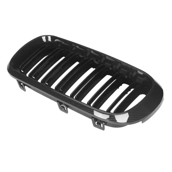 Grill Niergrill carbon look dubbele bar BMW X5 F15 F16 (2013-2018) Grille