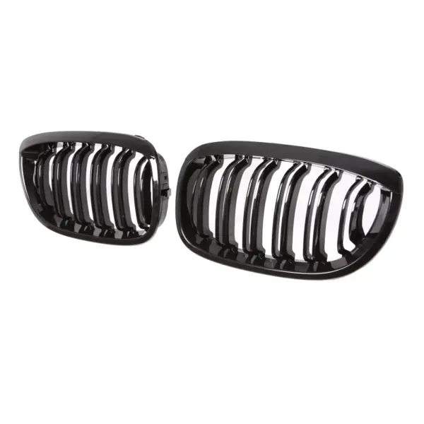 Grill Hoogglans Zwart Niergrill Dubbele Brug BMW 3 Serie Coupé E46 Facelift (2003-2006) Grille