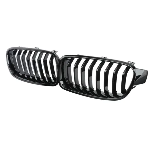 Grill Hoogglans Zwart Niergrill 8 spijlen BMW 3 Serie F30 F31 (2011-2019) Grille