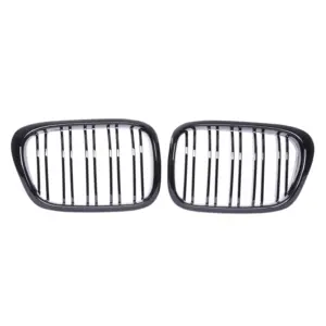 Grill Hoogglans Zwart Sportgrille Dubbele Nieren BMW E39 5-Serie (1995-2003) Grille