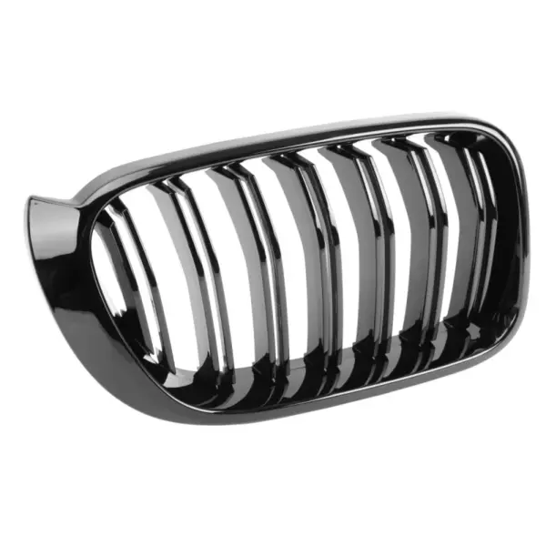 Grill Hoogglans Zwart Niergrill dubbele bar BMW X3 F25 F26 facelift (2014-2017) Grille