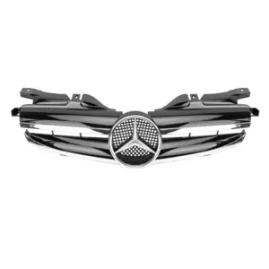 Grill Radiatorgrille glanzend zwart chroom AMG Look Mercedes SLK R170 (1996–2004) Grille