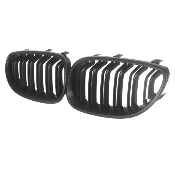 Grill Niergrill Mat Zwart Dubbele Spijl BMW 5 Serie E60 E61 (2003–2010) Grille