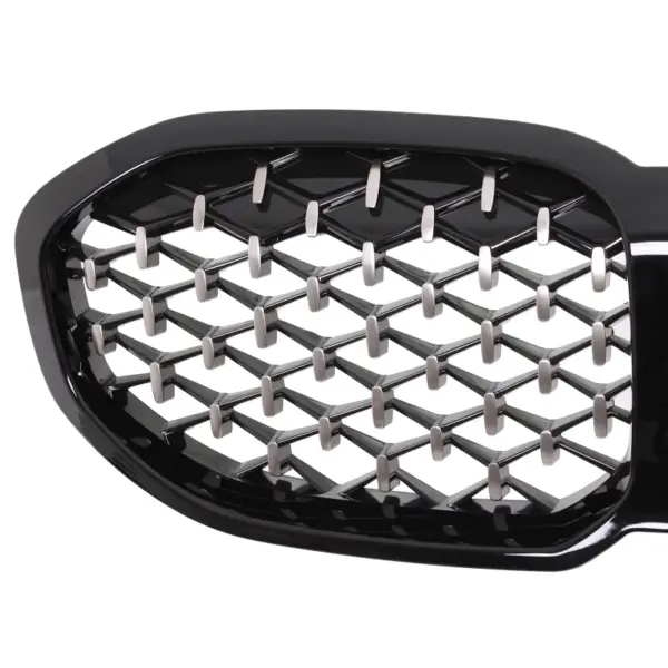 Grill Niergrill Zwart Chroom mesh design BMW 1 Serie F40 (2019-) Grille