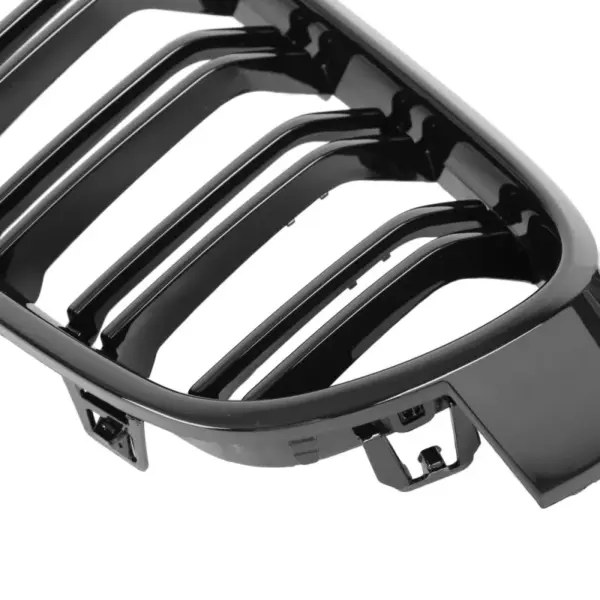 Grill Niergrill glanzend zwart dubbele brug BMW 3 Serie F30 F31 (2011-2019) Grille