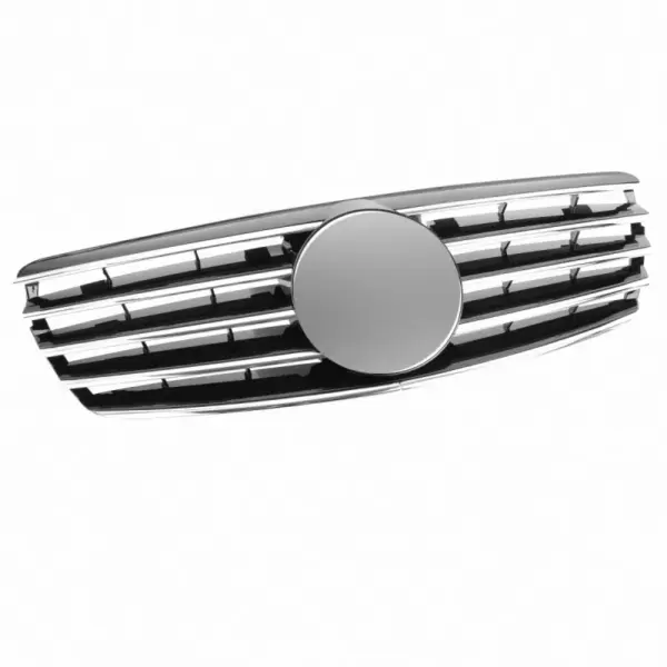 Grill Hoogglans Zwart Chroom Radiatorgrille Mercedes E-Klasse W211 S211 VF211 Pre-Facelift (2002-2006) Grille