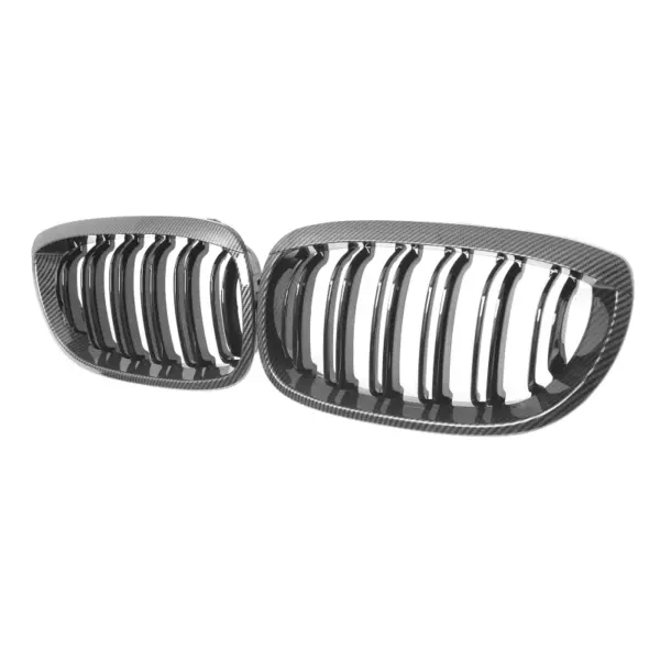 Grill Niergrill Carbon Look dubbele spijl BMW 3 Serie Coupé E46 facelift (2003-2006) Grille