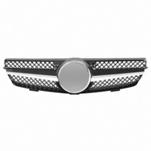 Grill Radiatorgrille Glanzend Zwart Chroom AMG Look Mercedes CLK C209 A209 (2002–2010) Grille