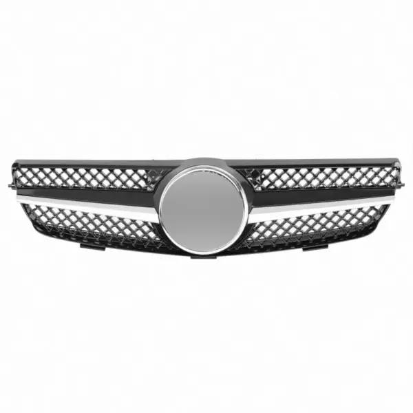 Grill Radiatorgrille Glanzend Zwart Chroom AMG Look Mercedes CLK C209 A209 (2002–2010) Grille