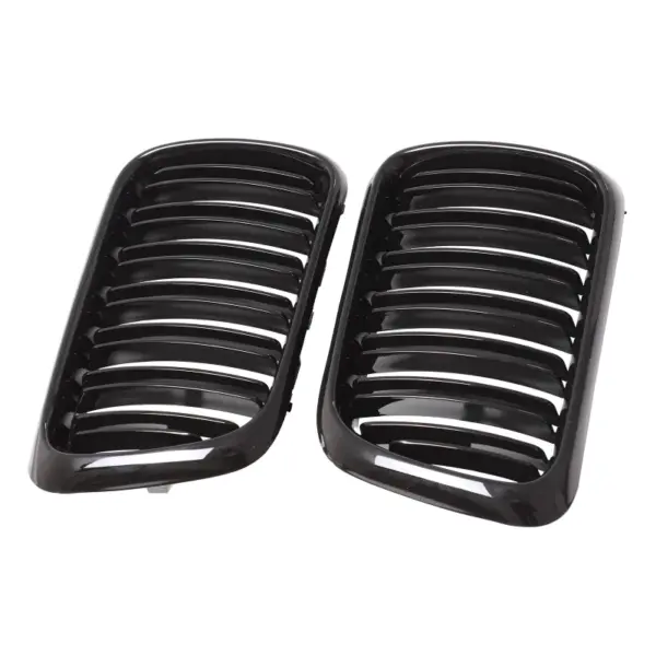 Grill Hoogglans Zwart Niergrill dubbele brug BMW 3 Serie E36 facelift (1996-2000) Grille