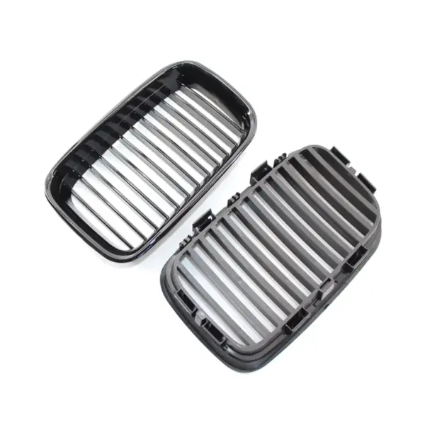 Grill Hoogglans Zwart Niergrill enkele bar BMW 3 Serie E36 pre-facelift (1990-1996) Grille