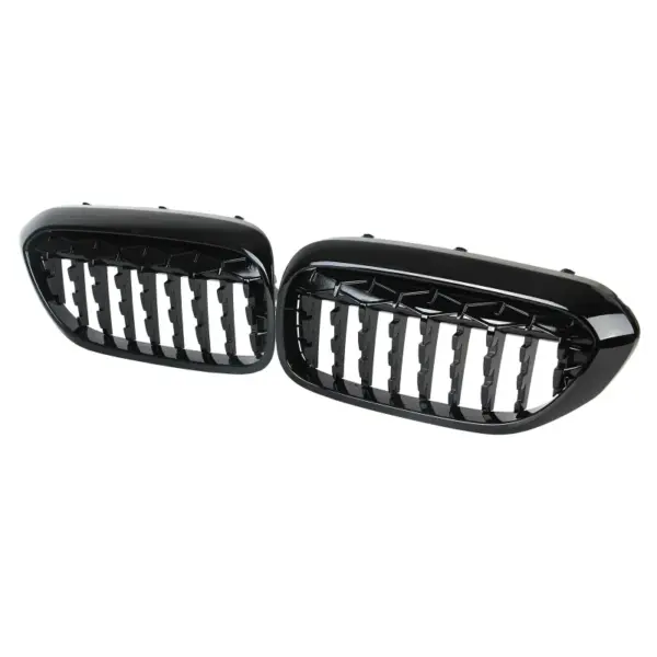 Grill Niergrill Glanzend Zwart mesh design BMW 5 Serie G30 G31 pre-facelift (2017-2020) Grille