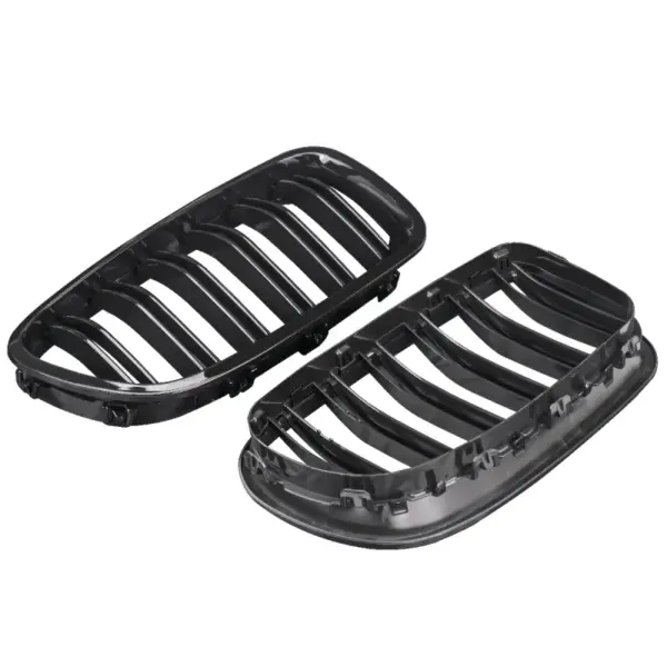 Grill Hoogglans Zwart Niergrill dubbele brug BMW 5 Serie F10 F11 (2010-2016) Grille