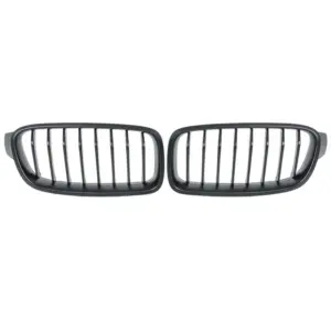 Grill Niergrill mat zwart 8 spijlen BMW 3 Serie F30 F31 (2011-2019) Grille