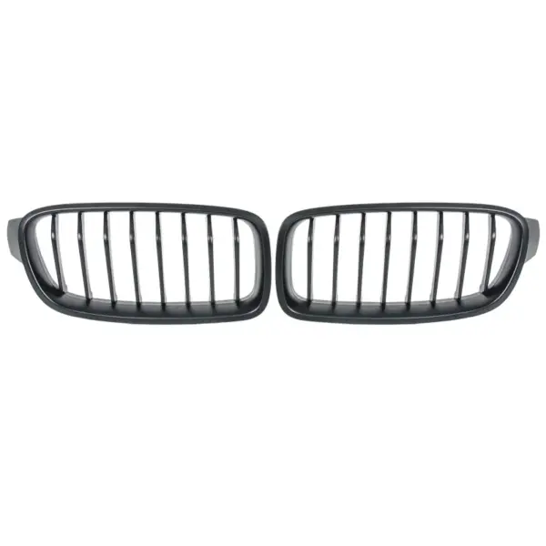 Grill Niergrill mat zwart 8 spijlen BMW 3 Serie F30 F31 (2011-2019) Grille