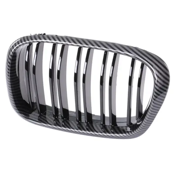 Grill Carbon-Look Dubbel-Bar Niergrille BMW 5 Serie E39 (1995-2003) Grille