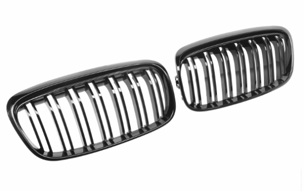 Grill Hoogglans Zwart Niergrill Dubbele Brug BMW 2 Serie Active Tourer F45/F46 Pre-Facelift (2014-2018) Grille