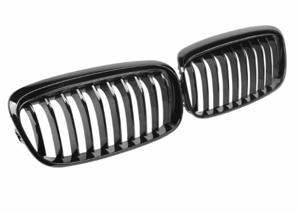 Grill Niergrill Glanzend Zwart Enkele Bar BMW 2 Serie Active Tourer F45/F46 Pre-Facelift (2014-2018) Grille