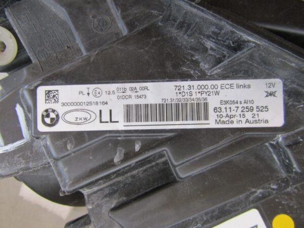 KOPLAMP BMW 3 SERIE F30 F31 XENON 11-15 LH LINKS 63117 259525 S1304/C226