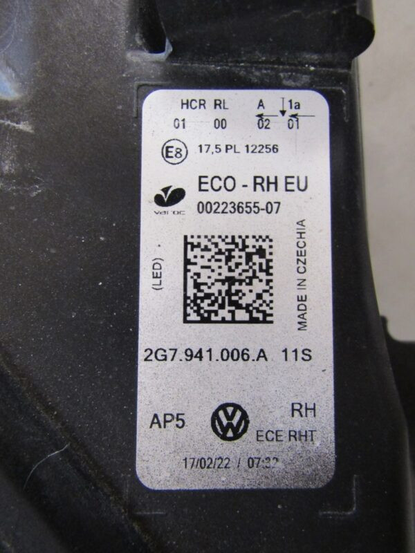 KOPLAMP VW VOLKSWAGEN TAIGO LED LH 21- RH RECHTS 2G7941006A  S1337/K4/9F