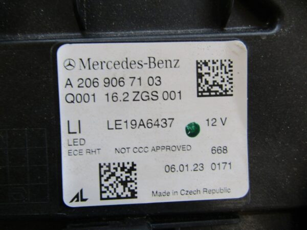 KOPLAMP MERCEDES C-KLASSE W206 LED HIGH PERFORMANCE 22- LH LINKS A2069067103 S1409/E15