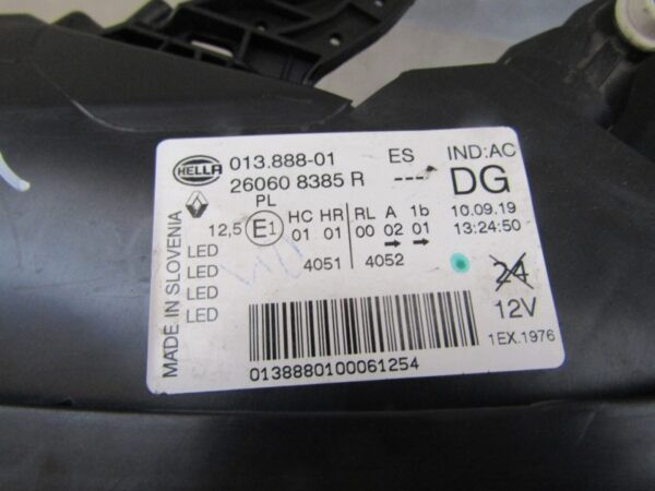 KOPLAMP RENAULT KADJAR FACELIFT FULL LED PURE VISION 18-22 LH 260608385R A1411/5K/2F