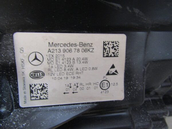 KOPLAMP MERCEDES E KLASSE 213 W213 FULL LED PERFORMANCE 16-20 RH RECHTS A2139067806 S1411/C28