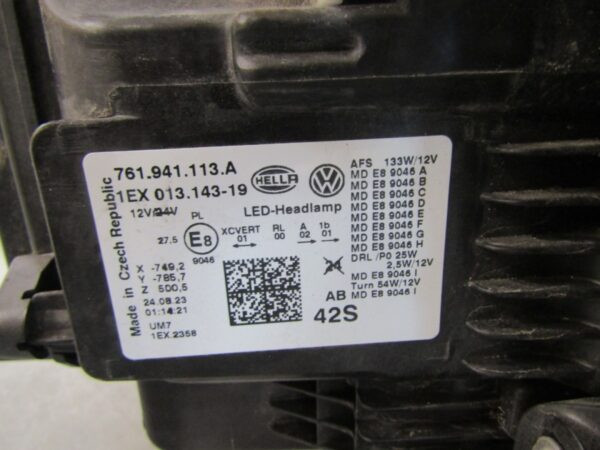 KOPLAMP VOLKSWAGEN TOUAREG 3 III 761 FULL LED 18-23 LH LINKS 761941113A A1495/5K/14E