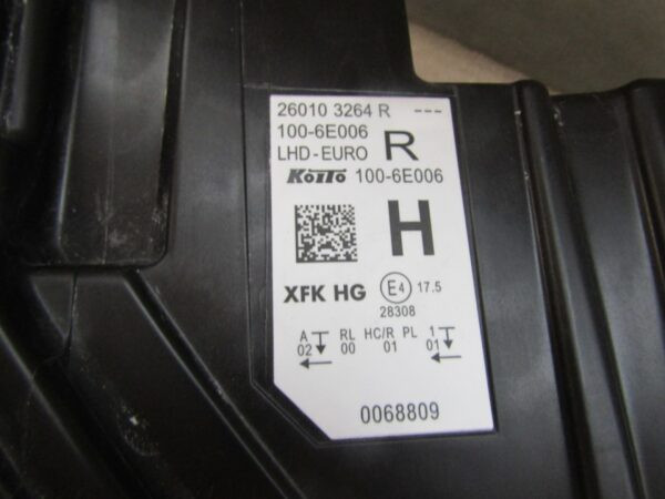 KOPLAMP RENAULT KANGOO IV 4 LED RECHTS 21- 260103264R A1418/5K/1C