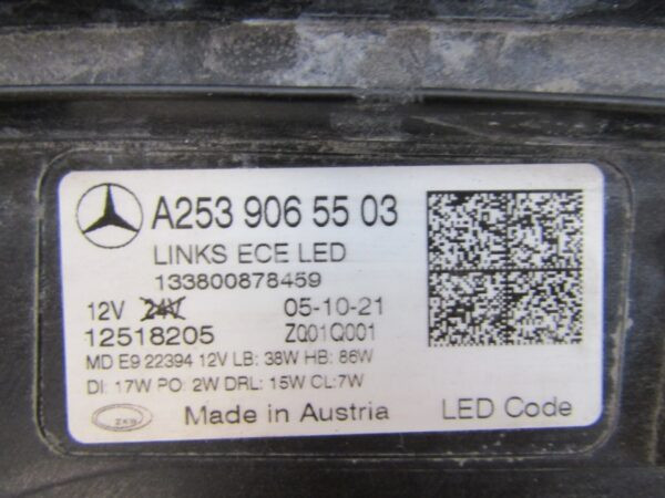 KOPLAMP Mercedes GLC W253 FACELIFT FULL LED MULTIBEAM LH 19+ LINKS A2539065503 S1288/K4/12D