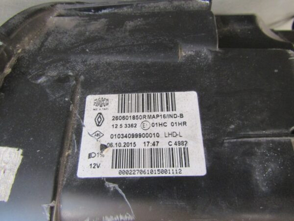 KOPLAMP RENAULT CLIO 4 2012-2016 LINKS A1376/5K/13E