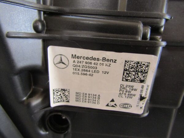 Koplamp Mercedes GLA H247 Full LED Multibeam Rechts 20-23 A2479064205  A1467/4K/6C