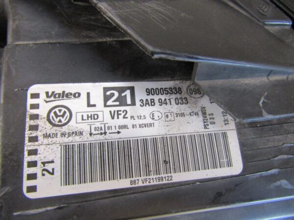 KOPLAMP VOLKSWAGEN VW PASSAT B7 XENON + LED 10-14 LH 3AB941033 LINKS  S1298/E231