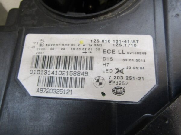 KOPLAMP BMW 5 SERIE F10 F11 XENON DRAAIEND 10-13 LH 7203251 LINKS Q1213/K5 2G