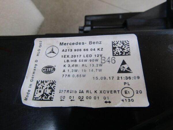 KOPLAMP Mercedes E-Klasse W213 MULTIBEAM BLUE 16-20 RH A2139066604 RECHTS Q1216/K5 15E