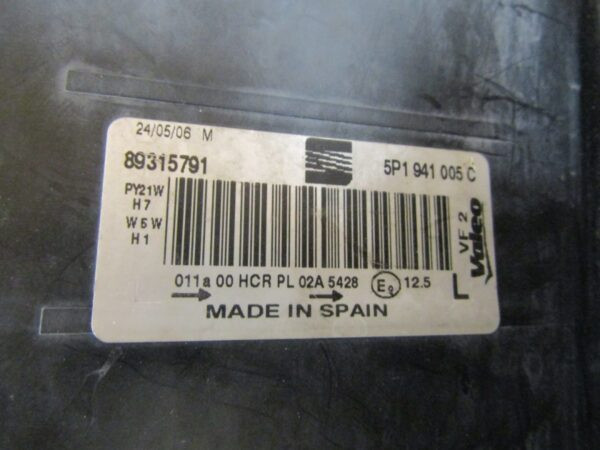 KOPLAMP SEAT Leon 2 II Altea 05-09 LH LINKS 5P1941005C Q1291/E135
