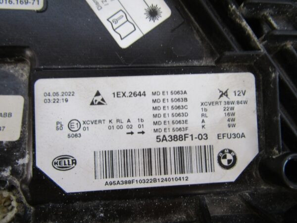 KOPLAMP BMW 5 SERIE G30 G31 M5 F90 FACELIFT LASER 20- LH LINKS 5A388F1-03 S1312/F225