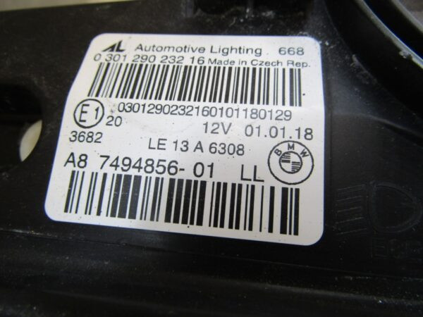 KOPLAMP BMW 2 SERIE F45 F46 LED- 14-18 RH RECHTS 7494856 Q1172/K4 1F