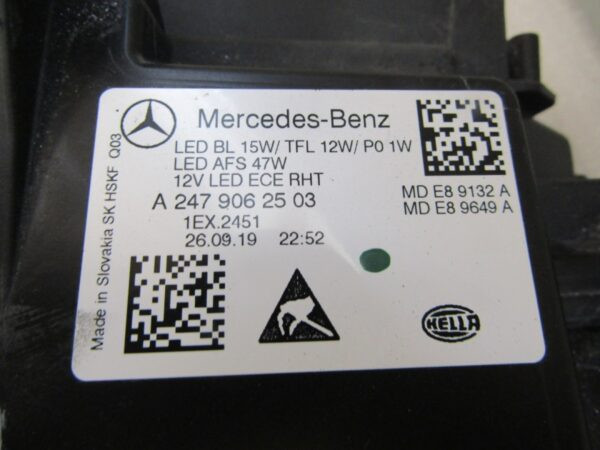 KOPLAMP Mercedes B-Klasse W247 LED HIGH PERFORMANCE 18-22 LH A2479062503 LINKS Q1261/B194