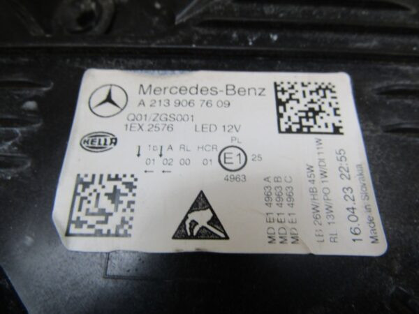 Koplamp Mercedes E-Klasse W213 C213 LED FACELIFT 20- RH RECHTS A2139067609 Q1217/K5 15E