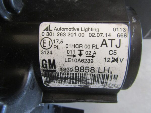 KOPLAMP Opel Zafira C REGULAR LENS 12-16 LH LINKS 13399858 Q1275/K4 8A